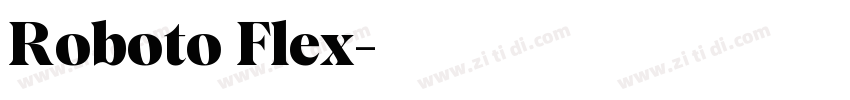 Roboto Flex字体转换